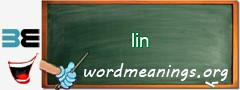 WordMeaning blackboard for lin
